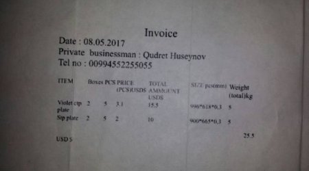 Çində 10 kilo olan mal Bakıya çatanadək necə 33 kilo olub? – Bakıda maraqlı olay