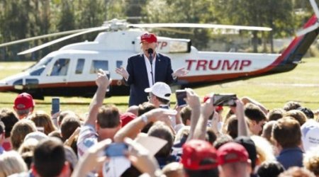 Trampın vertolyotu qəzaya uğradı