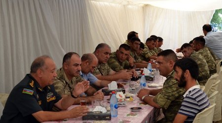 Hərbi qulluqçular Zəhranın 40 mərasimində - FOTOLAR