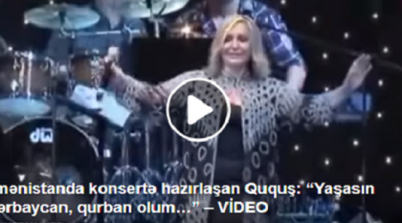 Ermənistanda konsertə hazırlaşan Ququş: “Yaşasın Azərbaycan”  - VİDEO