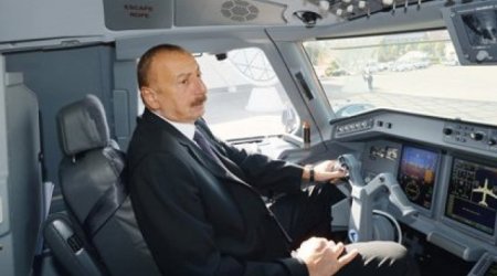 Prezident  təyyarə ilə tanış oldu