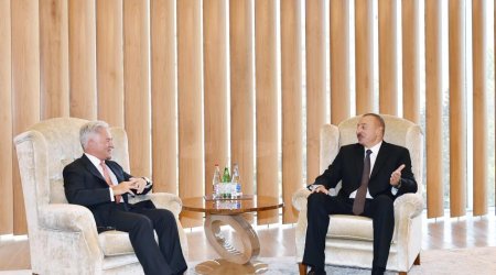 Prezident  Böyük Britaniyanın dövlət naziri ilə görüşüb - FOTO