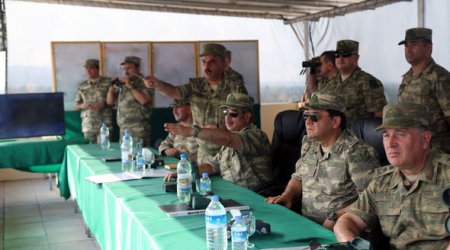 Genişmiqyaslı təlimlərin döyüş atışlı mərhələsi icra olunub – FOTOLAR