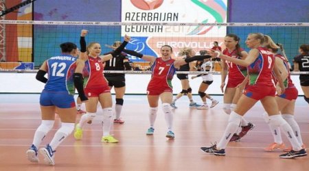 Qadın voleybolçularımız yarımfinala vəsiqə qazandı