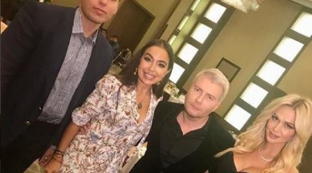 Rusiyanın Xalq artisti Leyla Əliyeva ilə bir arada