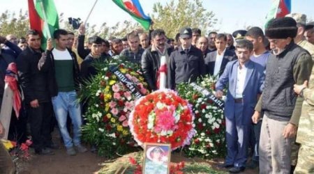 Şəhid Cabbar Zeynalovun dəfnindən FOTOLAR