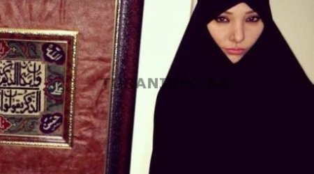 İranlı qızın çadrasının altından elə mənzərə çıxdı ki... - Foto