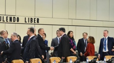 İlham Əliyev NATO-nun sammitində çıxış etdi