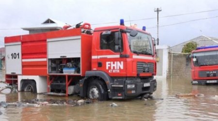Binəqədini su basdı - FOTO