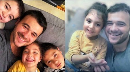 Emin Ağalarov əkizləri və Əminə ilə maraqlı gün keçirdi - FOTO