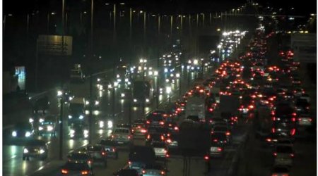 Bakıda dəhşətli tıxac - FOTO
