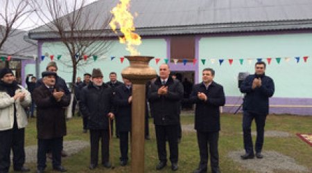 Azərbaycanda daha bir kəndə qaz verilib