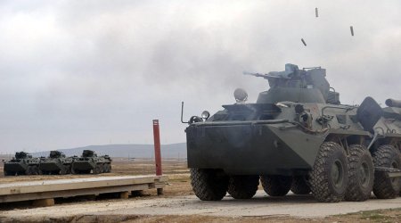 Azerbaijani army takes in part of Russian military equipment