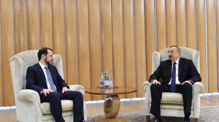 İlham Əliyev Berat Albayrakla görüşüb