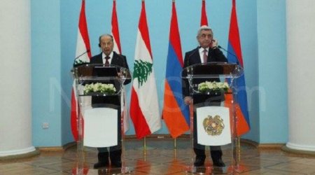 Sarkisyan Livan prezidentinə Qarabağdan danışdı