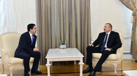 İlham Əliyev mərakeşli naziri qəbul etdi