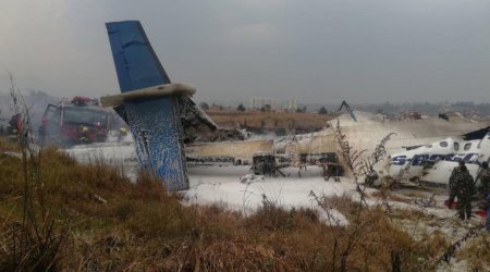 Daha bir sərnişin təyyarəsi qəzaya uğradı - FOTO