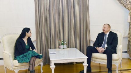 İlham Əliyev xanım Ana Birçallı qəbul edib