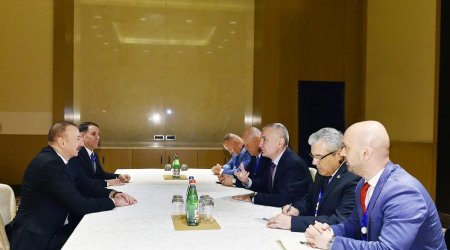 İlham Əliyev İlir Meta ilə görüşüb