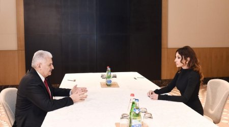 Mehriban Əliyeva Türkiyənin Baş naziri Binəli Yıldırım ilə görüşüb