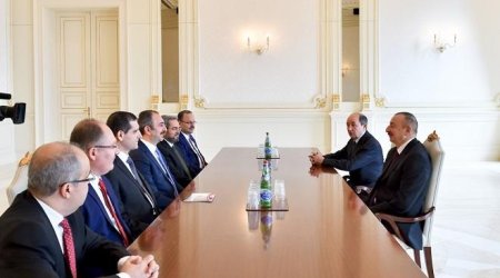 İlham Əliyev ədliyyə naziri ilə görüşdü