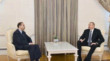 İlham Əliyev İordaniyanın dövlət nazirini qəbul edib