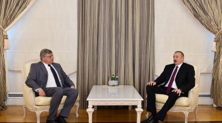 İlham Əliyev Riçard Çarnetskini qəbul edib