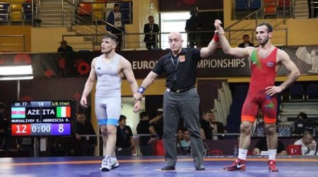 Üç güləşçimiz Avropa çempionatında mərhələ adladı