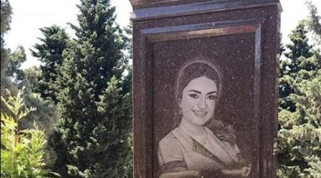 Səbinə Mirzəyevanın məzar daşı görənləri göz yaşına boğdu - FOTOLAR