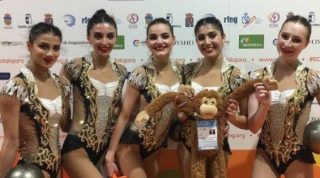 Азербайджанские гимнастки стали призерами чемпионата Европы