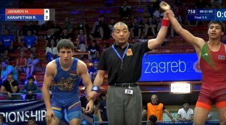 Güləşçimiz erməniyə qalib gəldi - VİDEO