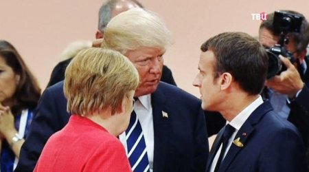 Makron Merkeli müdafiə etdi: Tramp isə...