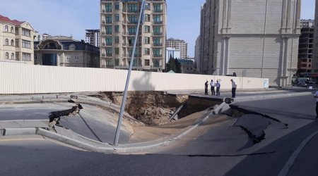 Çökən yoldakı tunelin nə olduğu bilindi