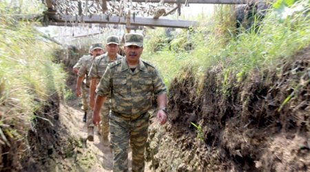 Zakir Həsənov Ermənistanla sərhəddə – tapşırıqlar verdi - VİDEO