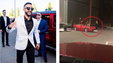 Azərbaycanlı blogerin maşınına hücum çəkildi  - VİDEO