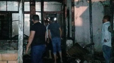 Məcburi köçkünlərin məskunlaşdığı binada yanğın 