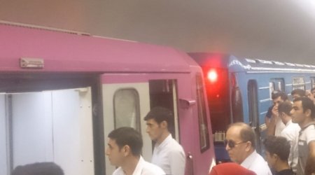 Bakı metrosunda gərgin anlar – qatarlardakı sərnişinlər boşaldıldı