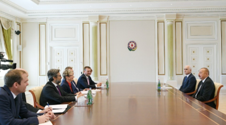 Dövlət başçısı çexiyalı naziri qəbul etdi