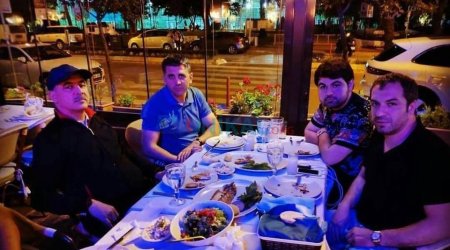 Elmar Vəliyev şam yeməyində - FOTO