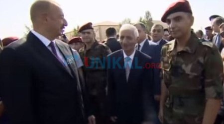 Xalq şairin nəvəsi Heydər Əliyevlə birgə hərbi xidmətdə - VİDEO 