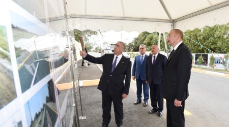 İlham Əliyev Masallıda daha bir yolun AÇILIŞINDA