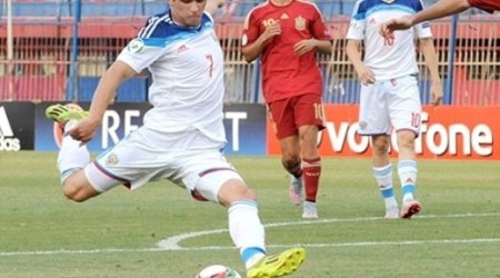 Azərbaycanlı futbolçu Rusiyada fərəqləndi