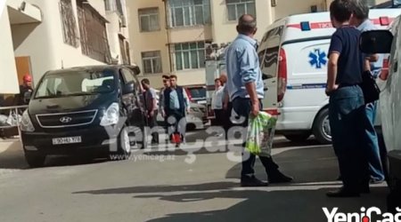 Lift qəzasında ölən qadının görüntüləri yayıldı - VİDEO