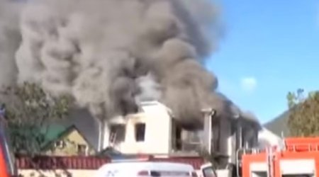 Qəbələdə ərəblər bu evdə belə yandılar - VİDEO