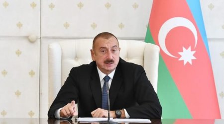 İlham Əliyev Binədəki qəzadan danışdı: 