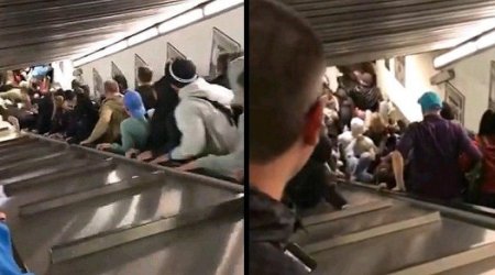 Oбрушился эскалатор: пострадали десятки россиян - ВИДЕО 