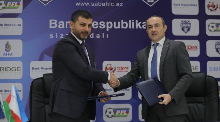 Bank Respublika “Sabah” Futbol Klubunun rəsmi sponsoru oldu