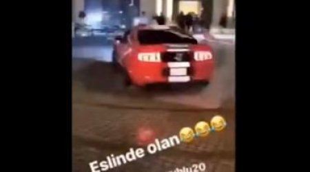 Bakıda futbolçu belə avtoşluq etdi - VİDEO