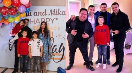Leyla Əliyeva və Emin əkizlərinə ad günü etdi - Fotolar