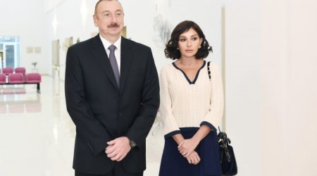 Prezident və birinci xanım yeni köçkün şəhərciyinin açılışında